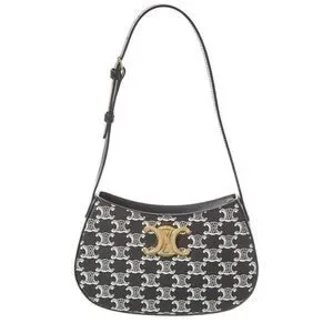 【VIP価格】CELINE Tilly Leather Shoulder Bag Celine Micro Tilly in Black | Lyst